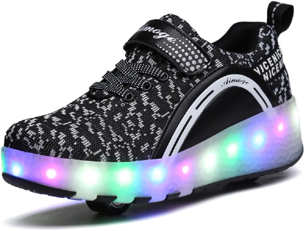 Ylllu Kids’ Light-Up Single-Wheel Roller Shoes