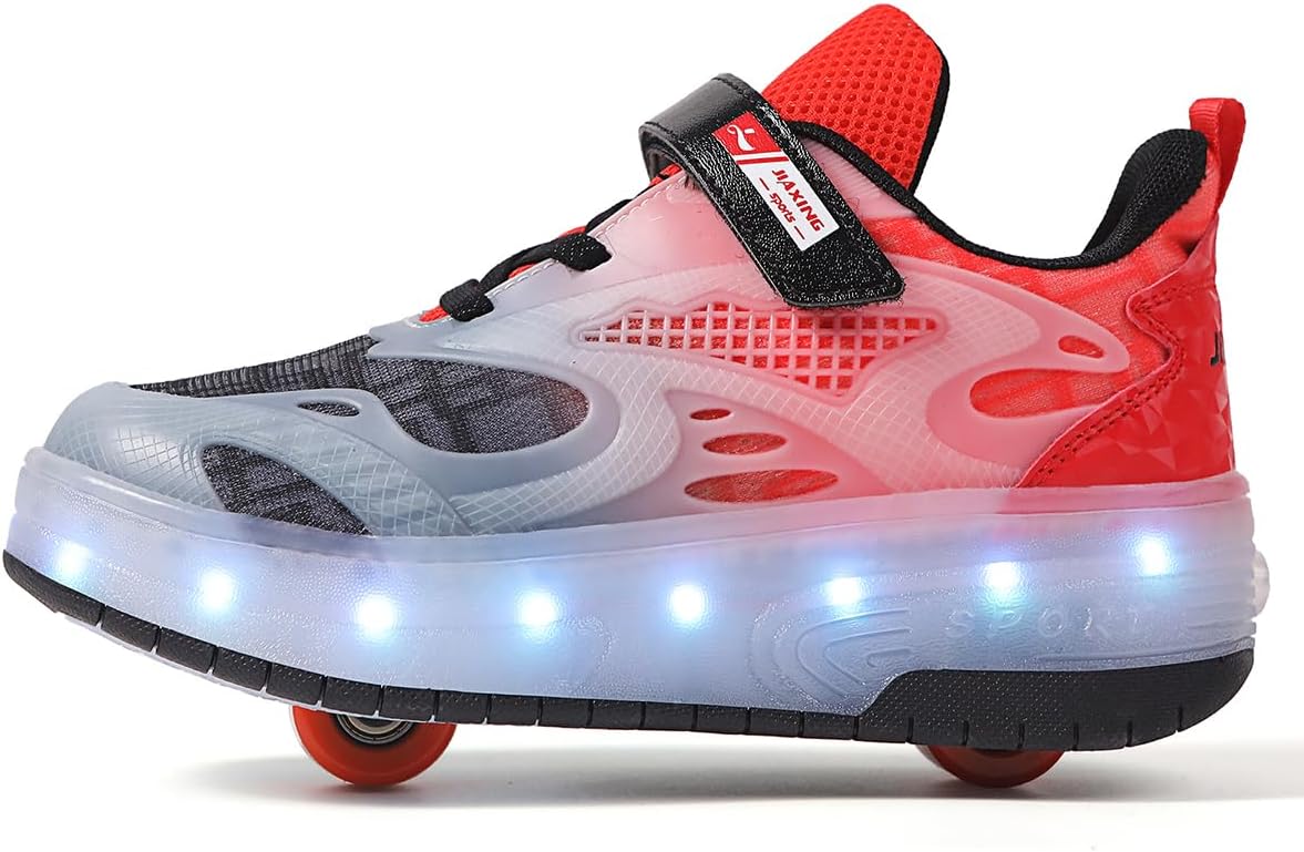 Ylllu Kids’ Light-Up Single-Wheel Roller Shoes