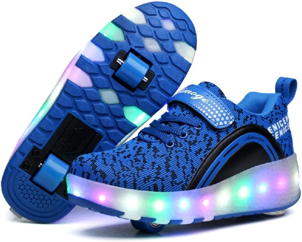 Ylllu Kids’ Light-Up Single-Wheel Roller Shoes