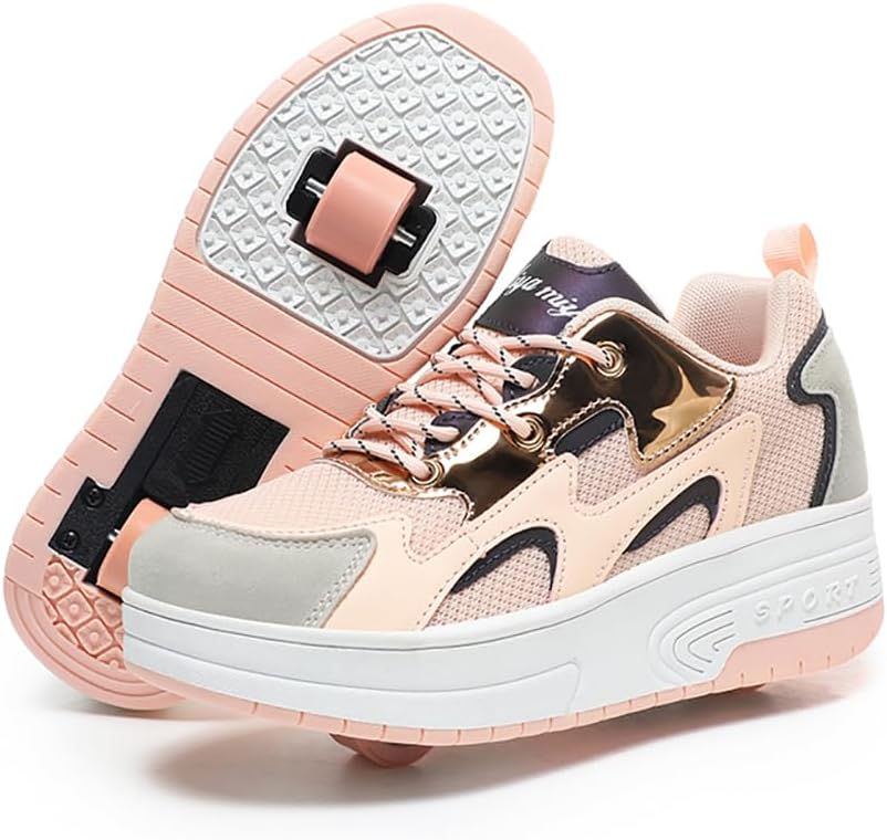 Ylllu Kids’ Light-Up Single-Wheel Roller Shoes