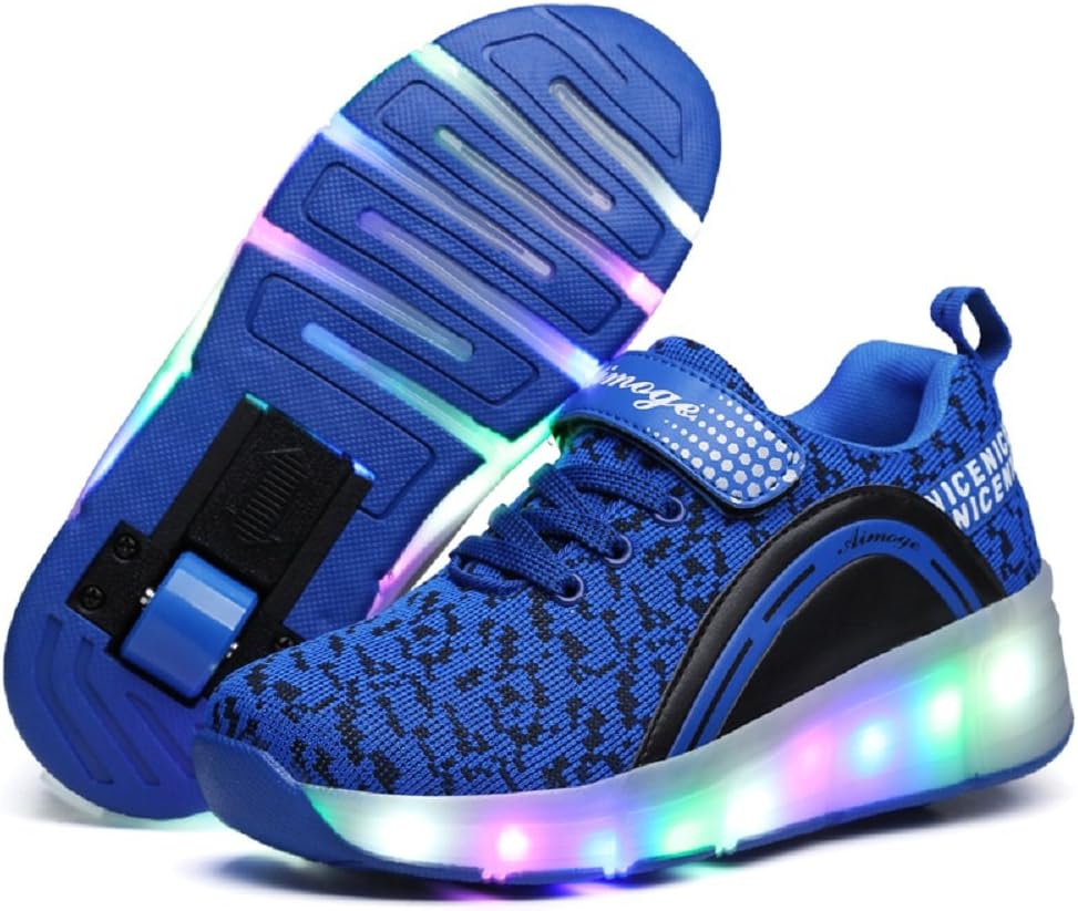 Ylllu Kids’ Light-Up Single-Wheel Roller Shoes