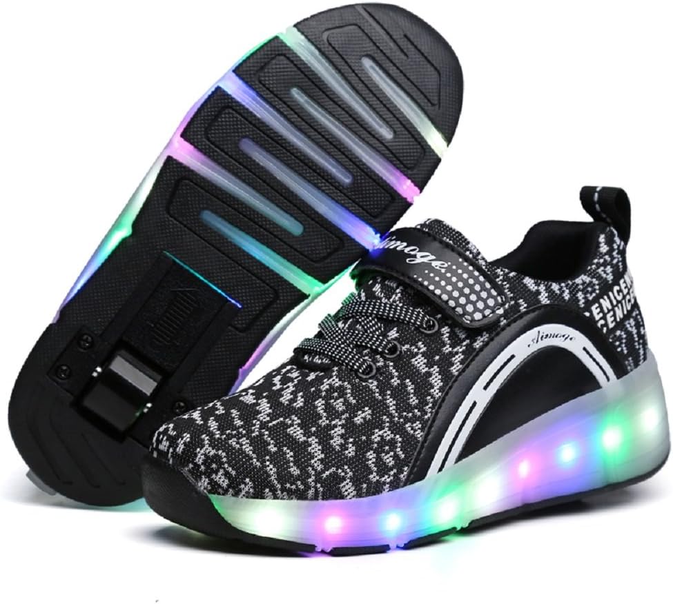 Ylllu Kids’ Light-Up Single-Wheel Roller Shoes