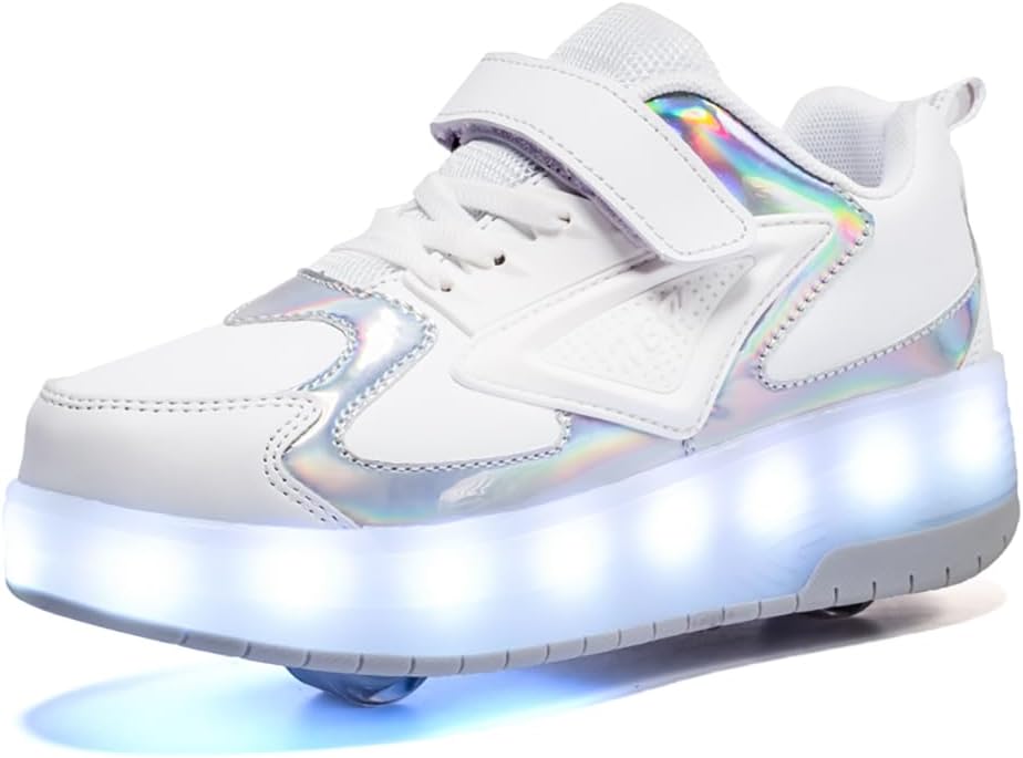 Ylllu Kids’ Light-Up Single-Wheel Roller Shoes