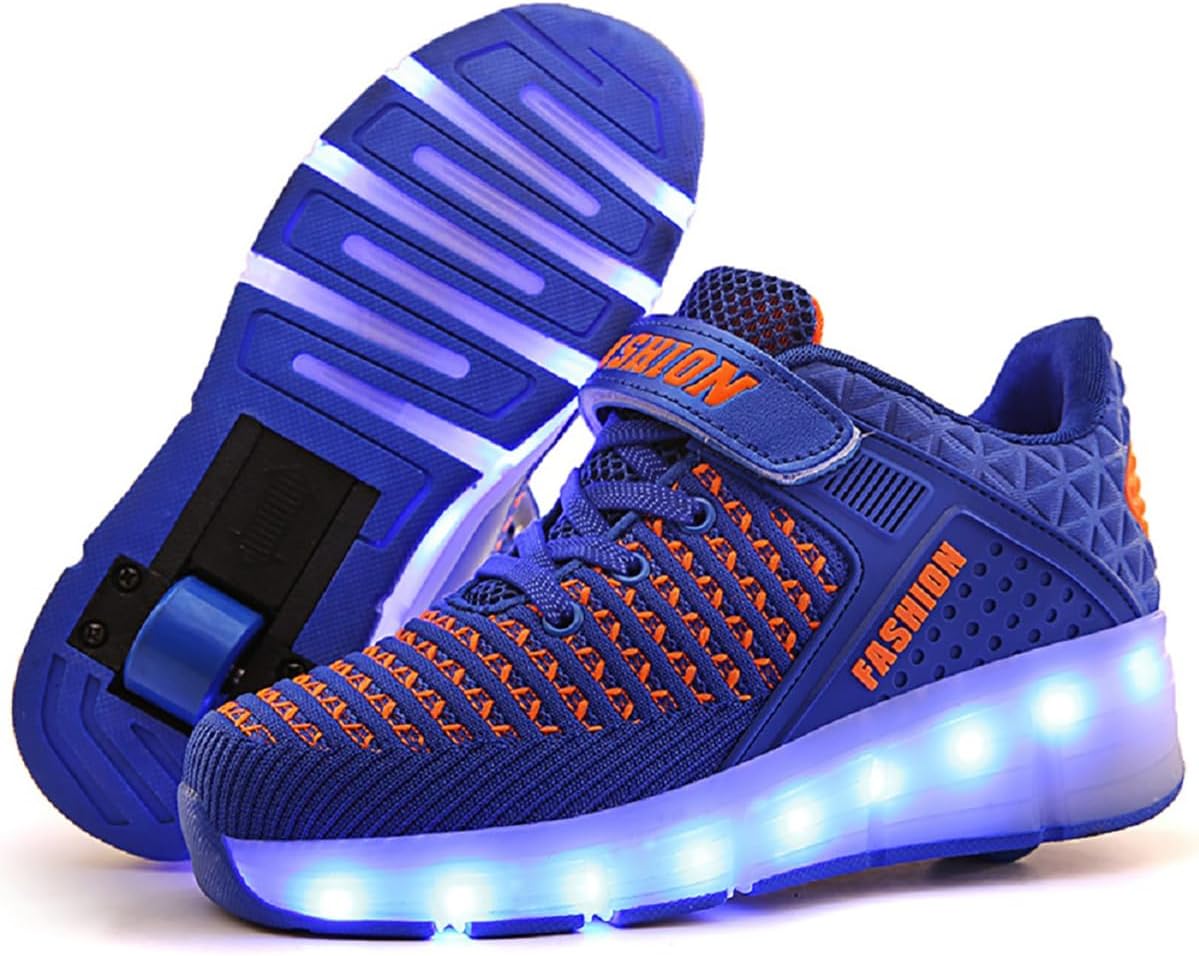 Ylllu Kids’ Light-Up Single-Wheel Roller Shoes