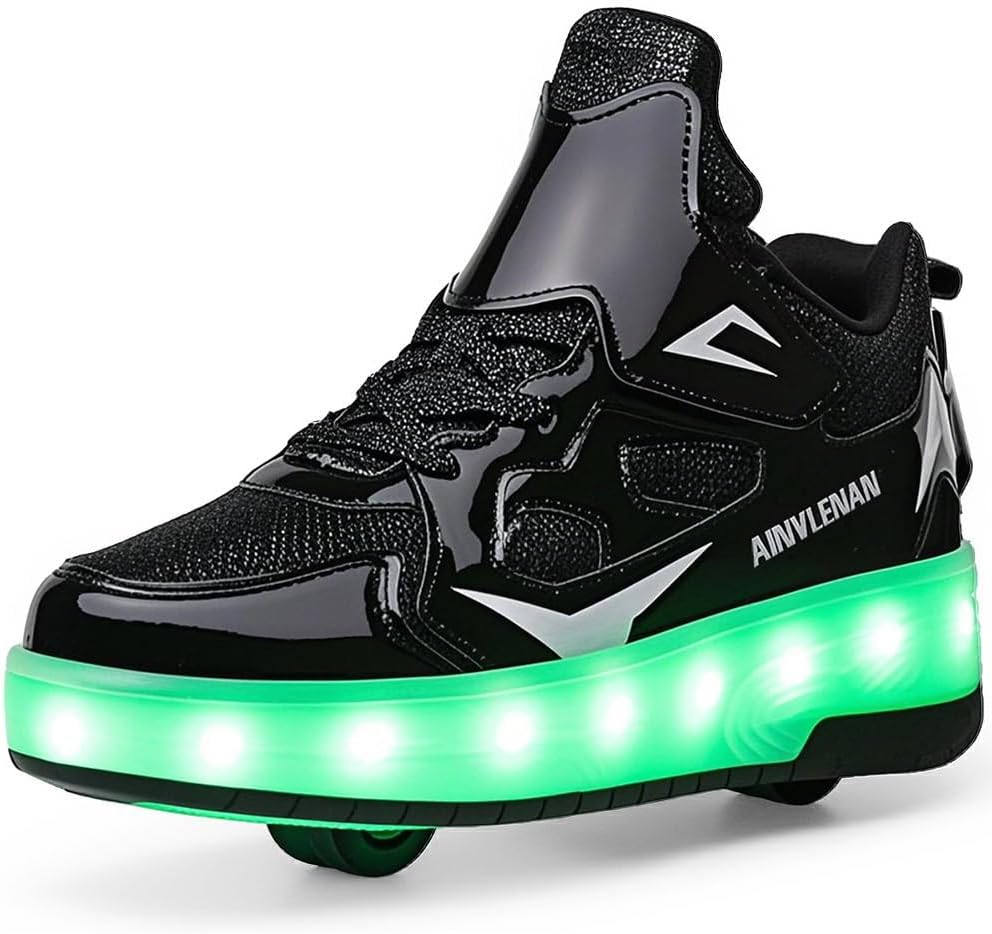 Ylllu Kids’ Light-Up Single-Wheel Roller Shoes