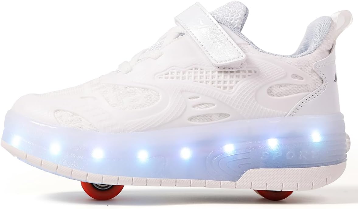 Ylllu Kids’ Light-Up Single-Wheel Roller Shoes