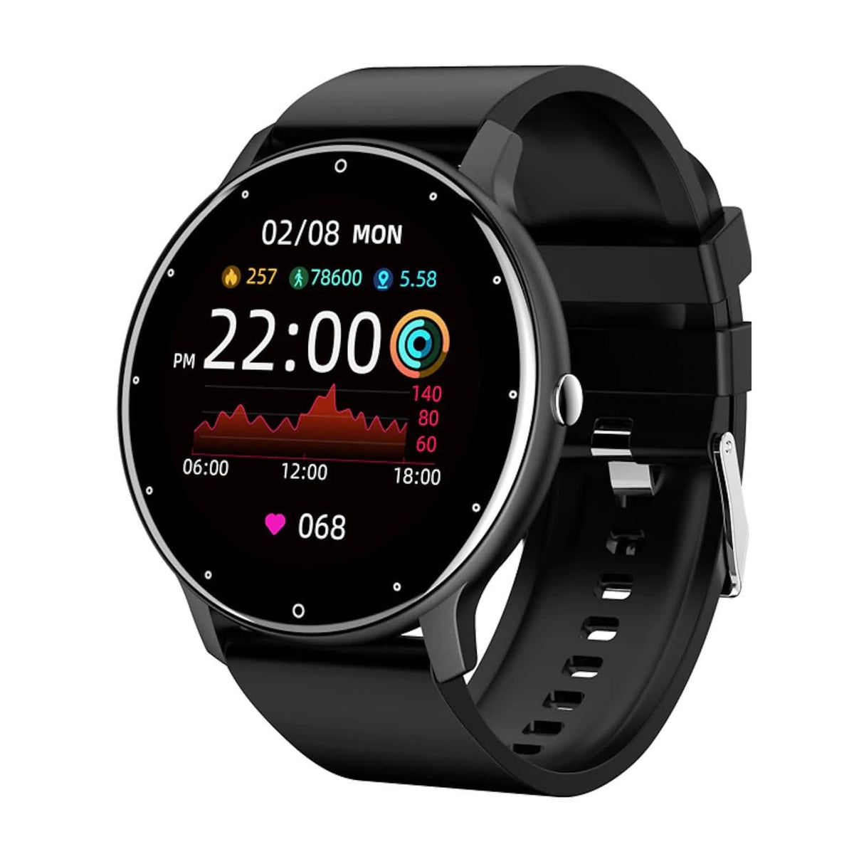 ZL02 Fitness Smartwatch — 1.28-Inch IPS Touchscreen
