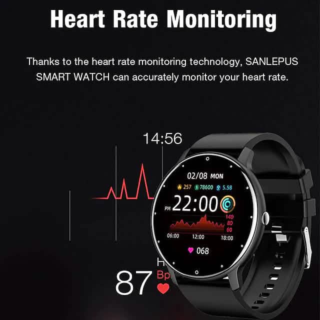 ZL02 Fitness Smartwatch — 1.28-Inch IPS Touchscreen
