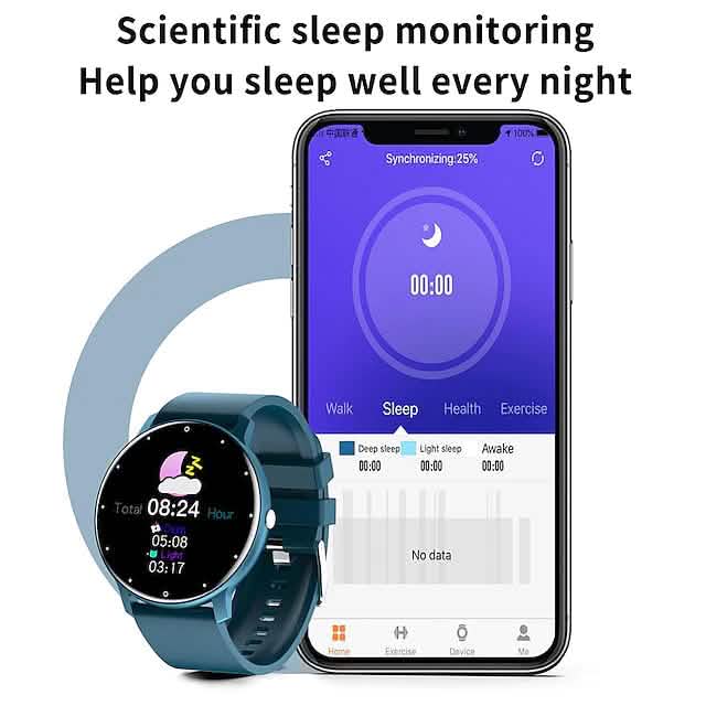 ZL02 Fitness Smartwatch — 1.28-Inch IPS Touchscreen