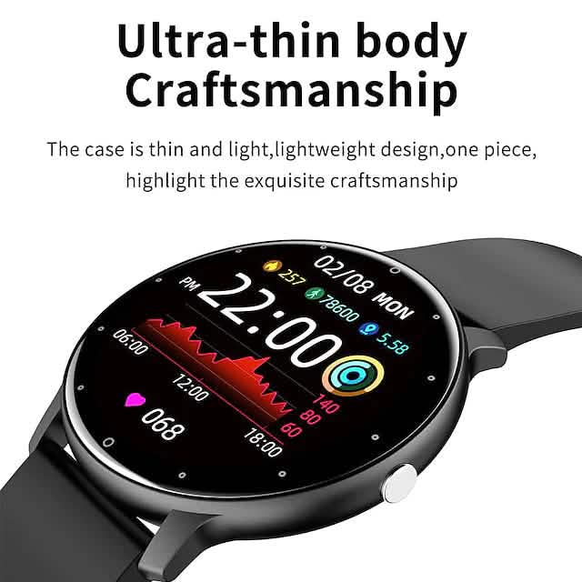 ZL02 Fitness Smartwatch — 1.28-Inch IPS Touchscreen