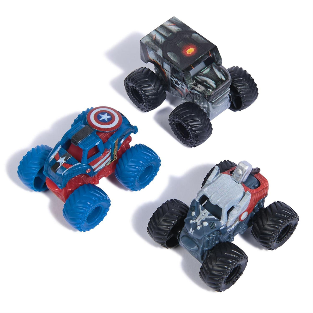 Monster Jam Marvel Mini Trucks – 3-Pack, 1:87