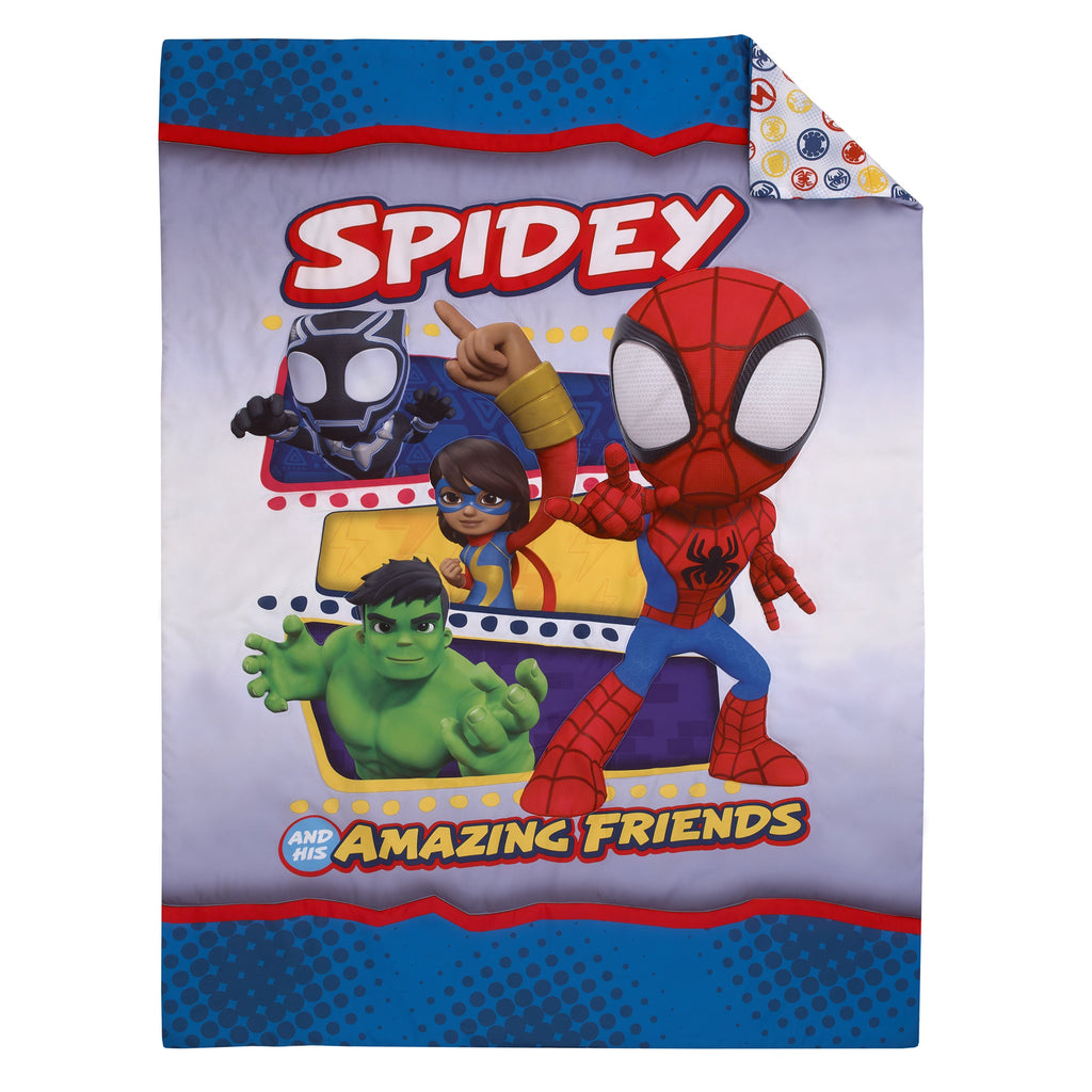 Marvel Spidey and His Amazing Friends Toddler Bedding — 4 Pieces